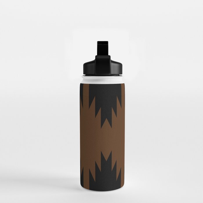 Geometric Southwestern Minimalism - Earthy Burnt Orange Water Bottle Gallery Image 2