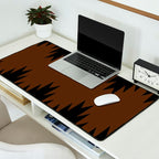 Geometric Southwestern Minimalism - Earthy Burnt Orange Desk Mat Gallery Image 2