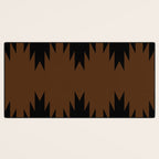 Geometric Southwestern Minimalism - Earthy Burnt Orange Desk Mat Gallery Image 3