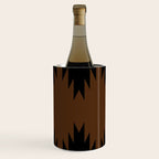 Geometric Southwestern Minimalism - Earthy Burnt Orange Wine Chiller Gallery Image 1