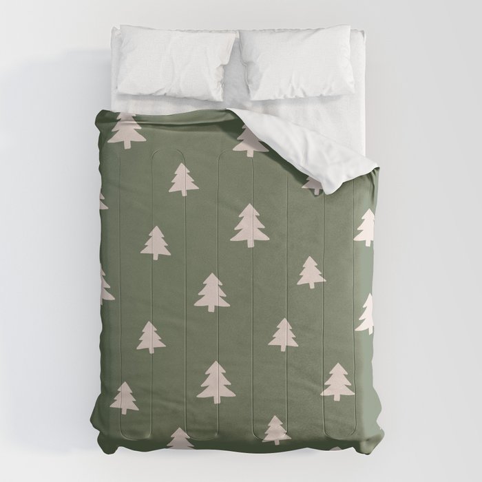 Christmas Tree Pattern Green Comforter Gallery Image 6