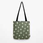 Christmas Tree Pattern Green Tote Bag Gallery Image 2