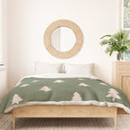 Christmas Tree Pattern Green Duvet Cover Gallery Image 3
