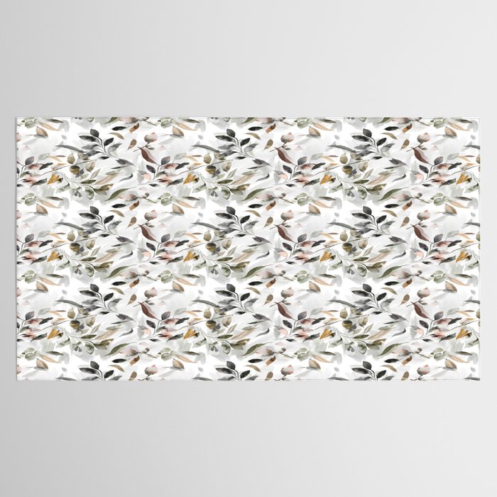 Harvest 2025 Mystic Watercolor Leaves Fall Tablecloth Gallery Image 2