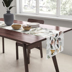 Harvest 2025 Mystic Watercolor Leaves Fall Table Runner Gallery Image 2