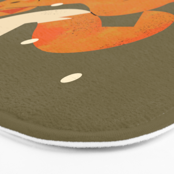 Wandering Winter Fox Bath Mat Gallery Image 3