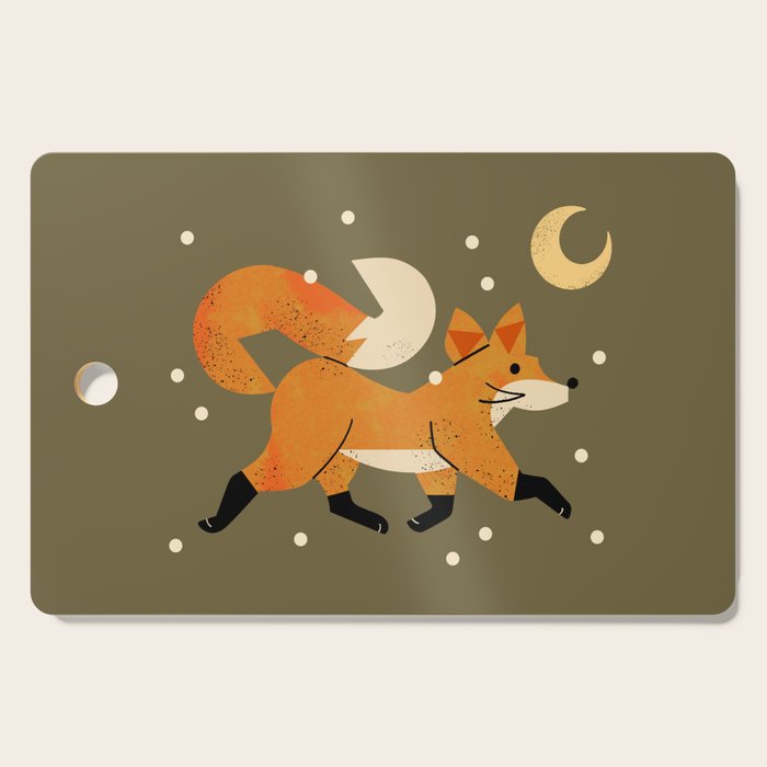 Wandering Winter Fox Cutting Board Gallery Image 1