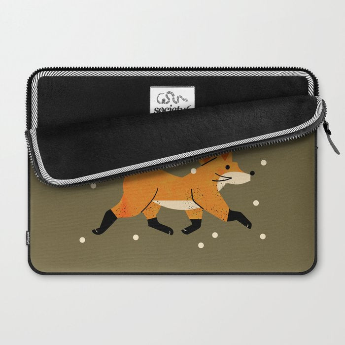 Wandering Winter Fox Laptop Sleeve Gallery Image 2