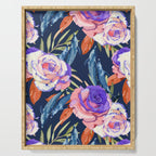 Dark landscape dolphins in the roses Serving Tray Gallery Image 1