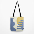 Mediterranean Abstract - Blue Gold Tote Bag Gallery Image 2