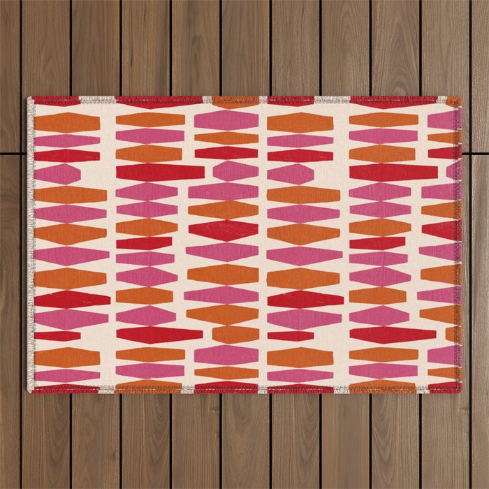 Bold Colorful Geometrics Outdoor Rug