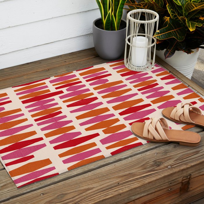 Bold Colorful Geometrics Outdoor Rug Gallery Image 2