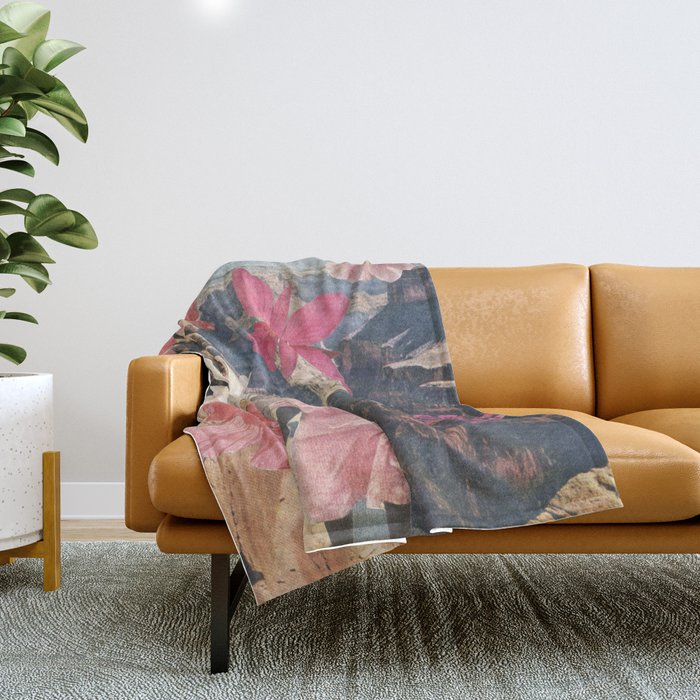 Desert Blooms Throw Blanket Gallery Image 1
