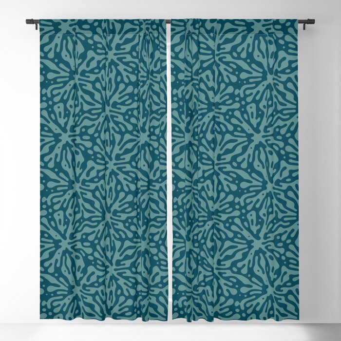 Organic Matter in Dark Teal Window Curtain Gallery Image 1