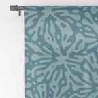 Organic Matter in Dark Teal Window Curtain Gallery Image 2