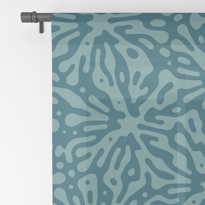 Organic Matter in Dark Teal Window Curtain Gallery Image 2