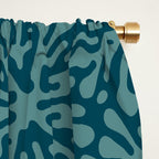 Organic Matter in Dark Teal Window Curtain Gallery Image 2