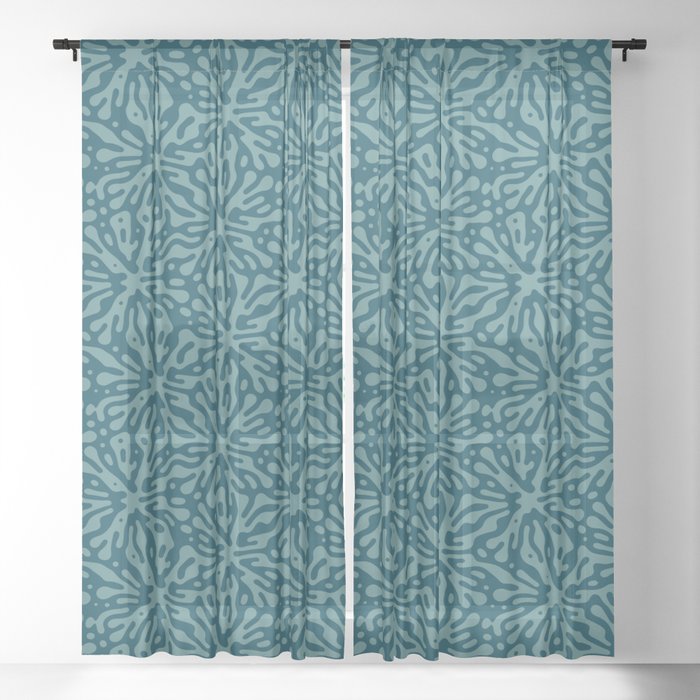 Organic Matter in Dark Teal Window Curtain Gallery Image 21