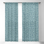 Organic Matter in Dark Teal Window Curtain Gallery Image 3