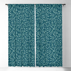 Organic Matter in Dark Teal Window Curtain Gallery Image 5