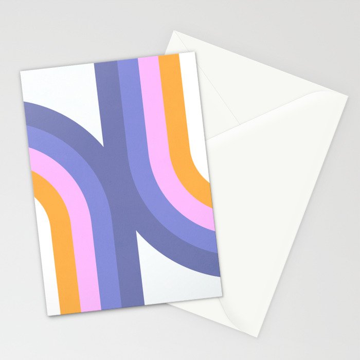 Double Rainbow in Very Peri Stationery Card Gallery Image 2