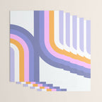 Double Rainbow in Very Peri Wrapping Paper Gallery Image 3