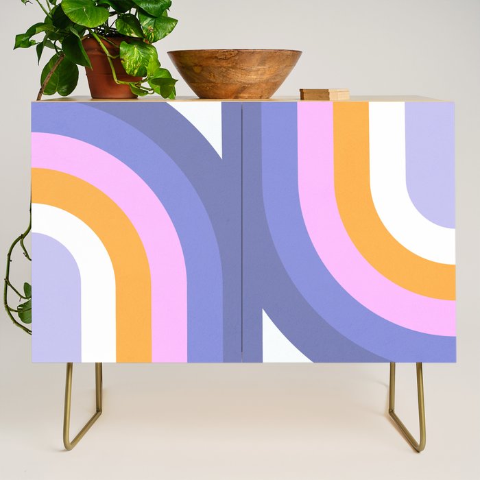 Double Rainbow in Very Peri Credenza Gallery Image 1