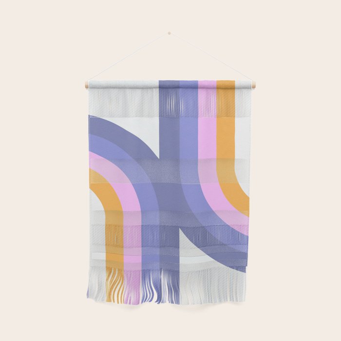 Double Rainbow in Very Peri Wall Hanging Gallery Image 1