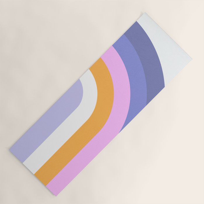 Double Rainbow in Very Peri Yoga Mat Gallery Image 1