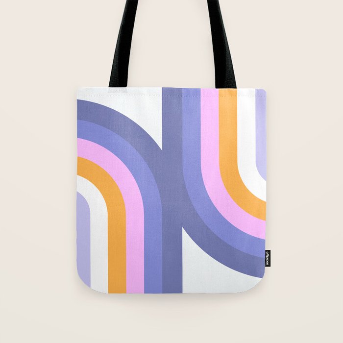 Double Rainbow in Very Peri Tote Bag Gallery Image 1