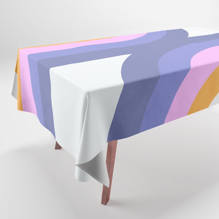 Double Rainbow in Very Peri Tablecloth Gallery Image 1