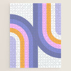 Double Rainbow in Very Peri Jigsaw Puzzle Gallery Image 1