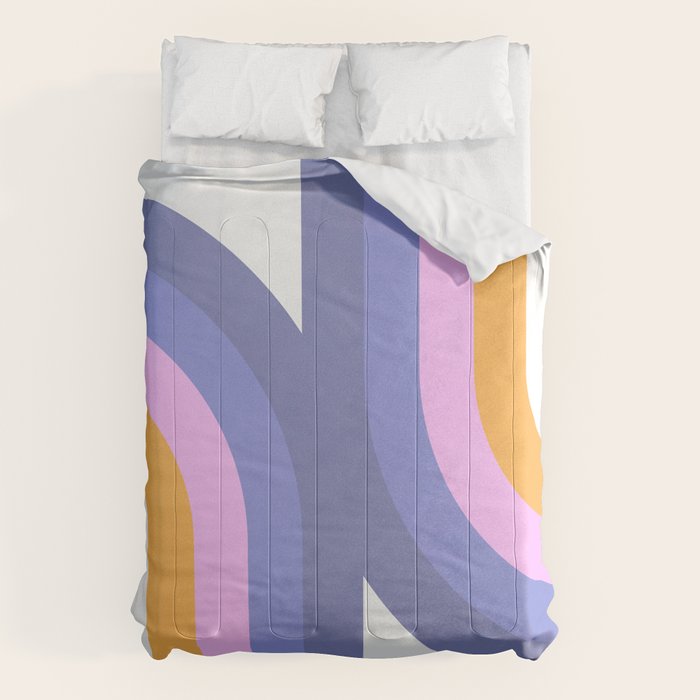 Double Rainbow in Very Peri Comforter Gallery Image 6