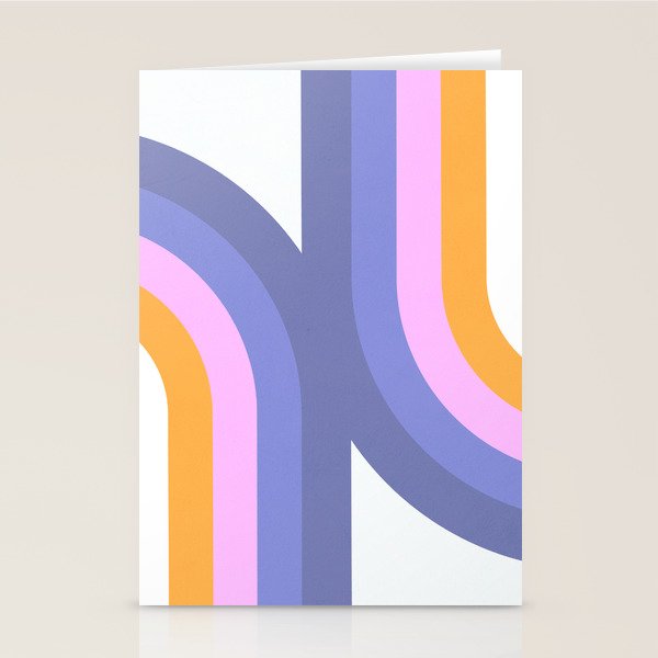 Double Rainbow in Very Peri Stationery Card Gallery Image 2
