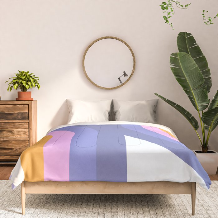 Double Rainbow in Very Peri Comforter Gallery Image 3