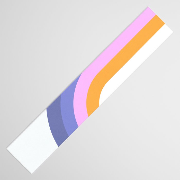 Double Rainbow in Very Peri Table Runner Gallery Image 3