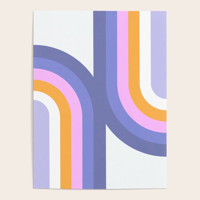 Double Rainbow in Very Peri Poster Gallery Image 1