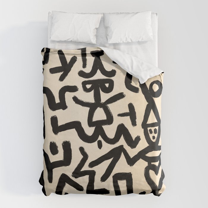 Klee's Comedians Handbill Duvet Cover Gallery Image 6