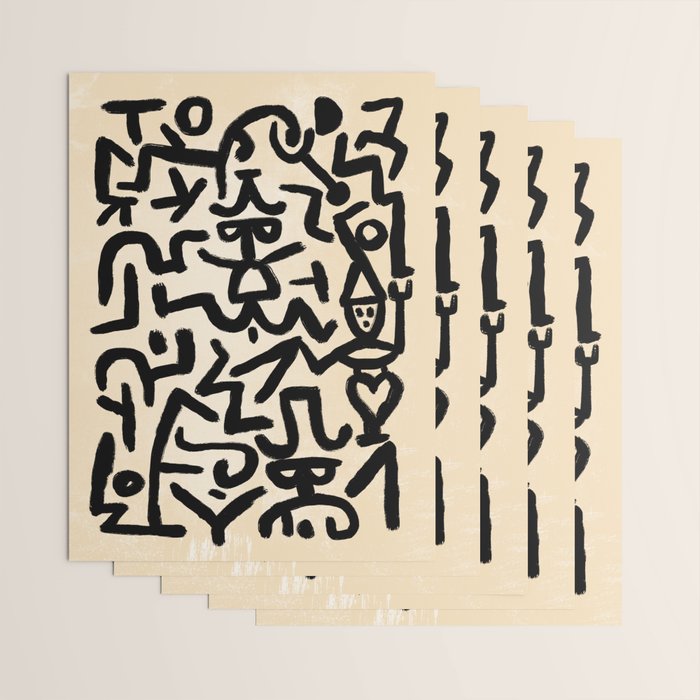 Klee's Comedians Handbill Wrapping Paper Gallery Image 3