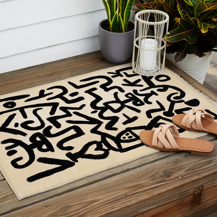 Klee's Comedians Handbill Outdoor Rug Gallery Image 2