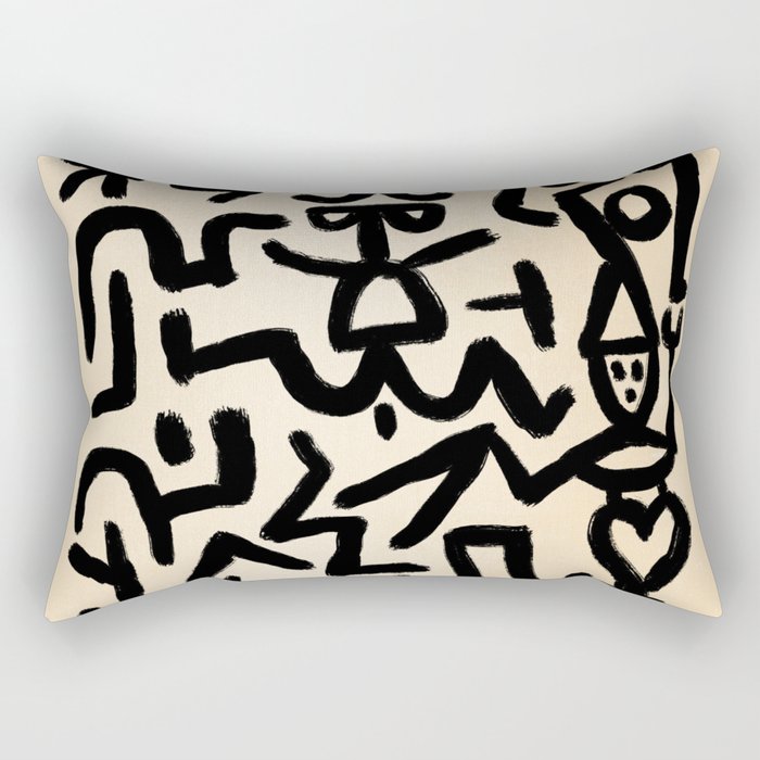 Klee's Comedians Handbill Rectangular Pillow Gallery Image 1