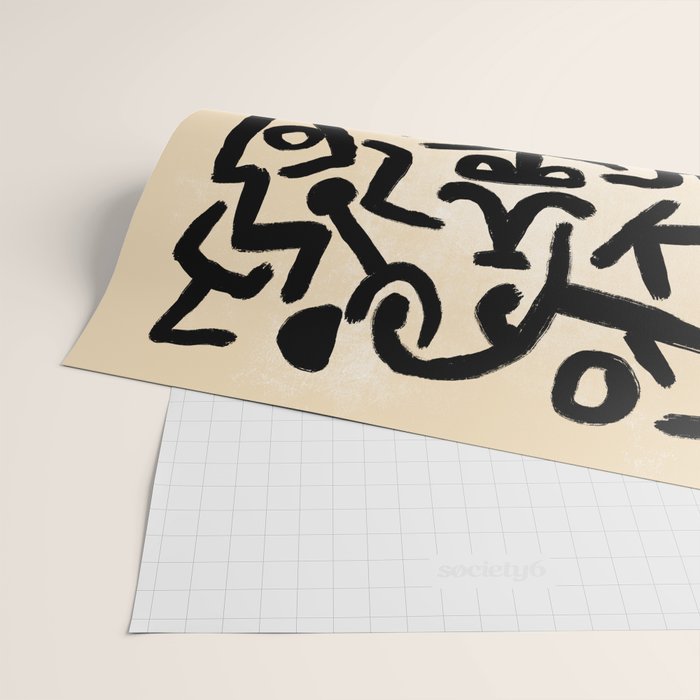 Klee's Comedians Handbill Wrapping Paper Gallery Image 2