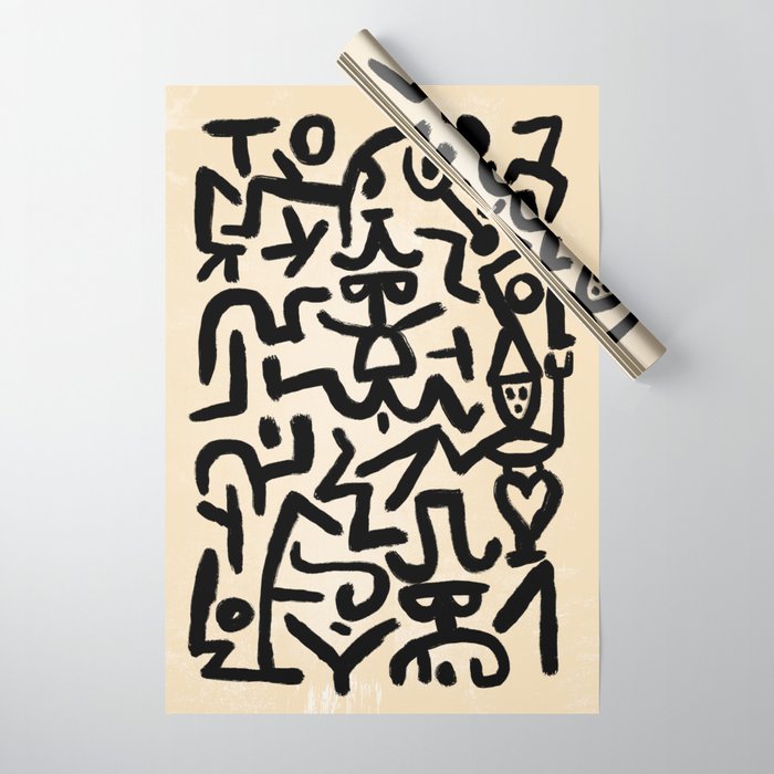 Klee's Comedians Handbill Wrapping Paper Gallery Image 1