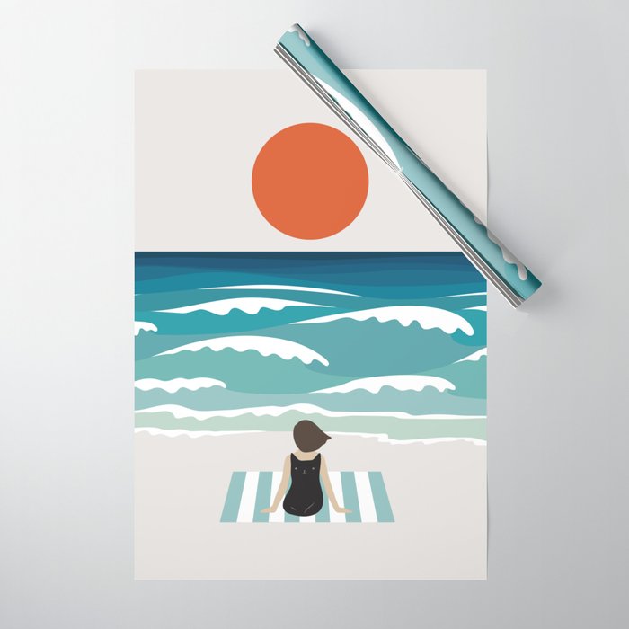 Cat Landscape 62 Wrapping Paper Gallery Image 1