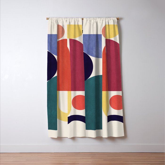 Abstract Shapes 56 Window Curtain Gallery Image 3