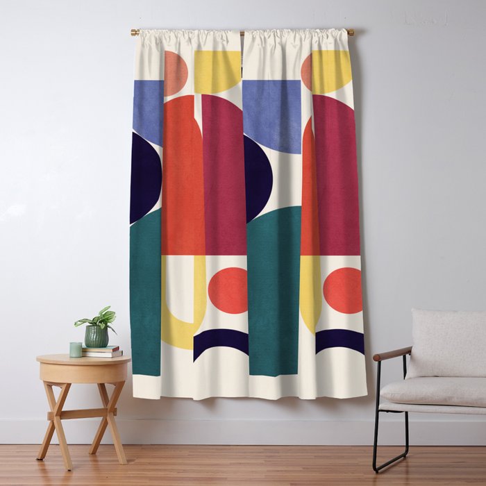 Abstract Shapes 56 Window Curtain Gallery Image 5