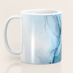 Deep Blue Flowing Water Abstract Painting Coffee Mug Gallery Image 3
