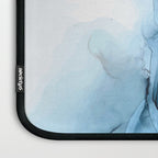 Deep Blue Flowing Water Abstract Painting Laptop Sleeve Gallery Image 3