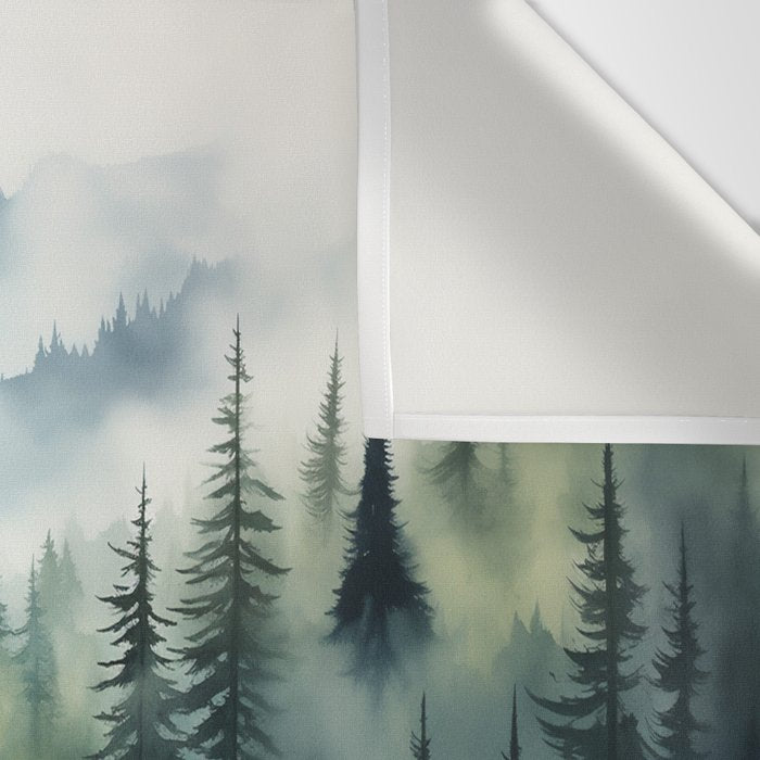 Treetops in the Mist Wall Tapestry Gallery Image 3