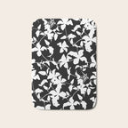 Clematis Contrast  Minimal Floral Silhouettes Bath Mat Gallery Image 1